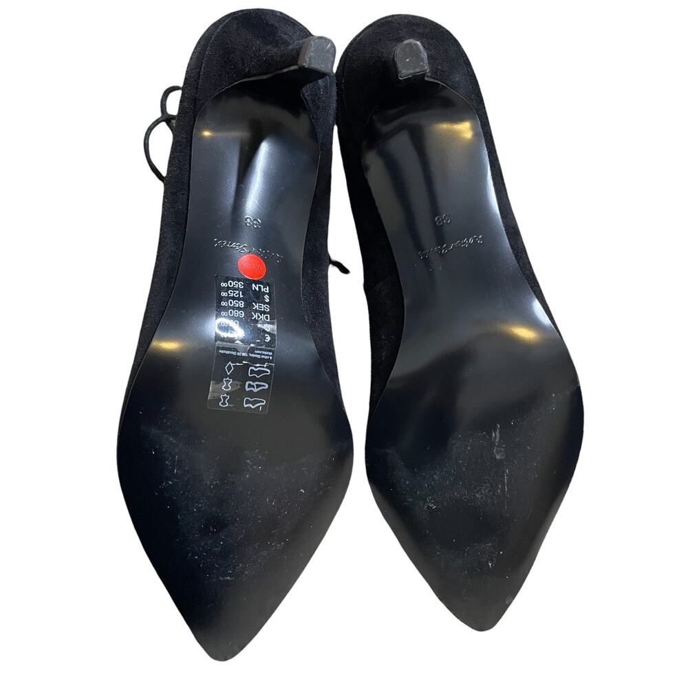& Other Stories Faux Suede Lace Up Heels - Picture 9 of 9
